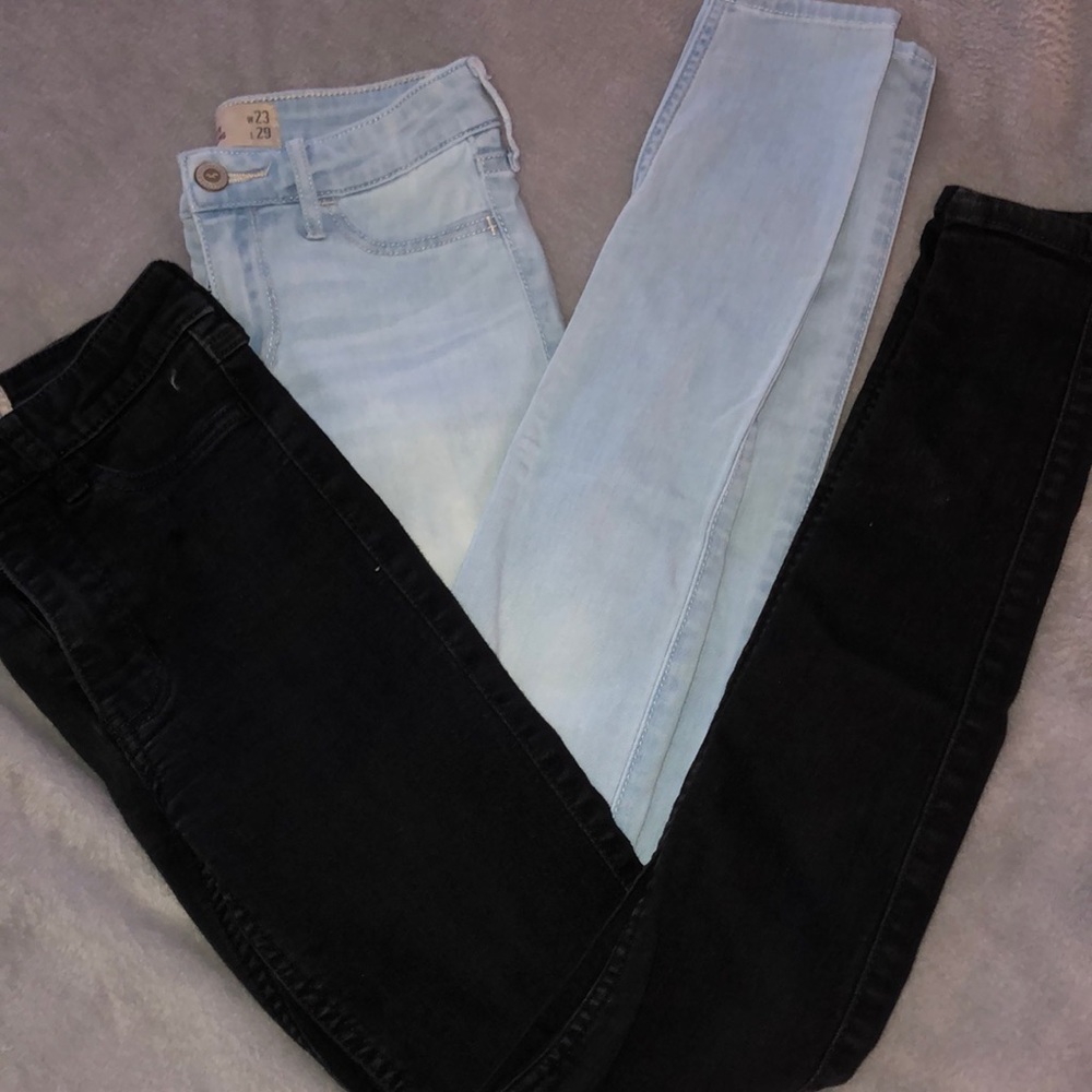 Two pairs of Hollister Jeans